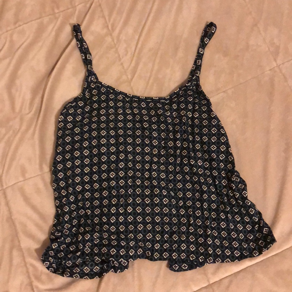 NEVER WORN One ofa kind flowy spaghetti-strap tank